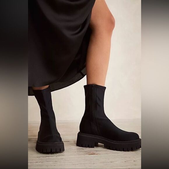 Free People Alaina Stretch Boots NEW - Picture 1 of 3